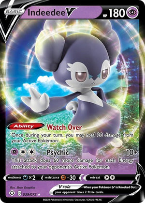 Pokemon TCG - Shining Fates - Indeedee V - 039/072 - Holofoil