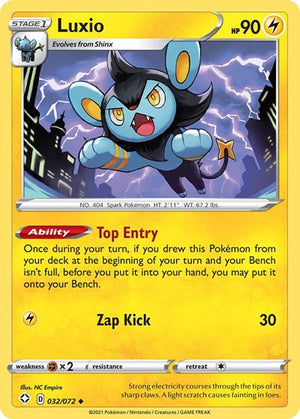 Pokemon TCG - Shining Fates - Luxio - 032/072