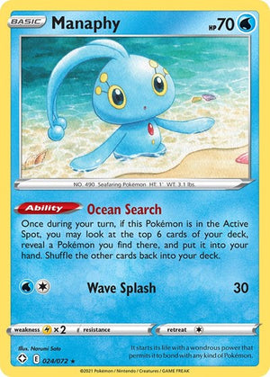 Pokemon TCG - Shining Fates - Manaphy - 024/072