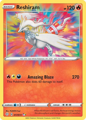 Pokemon TCG - Shining Fates - Reshiram - 017/072 - Holofoil