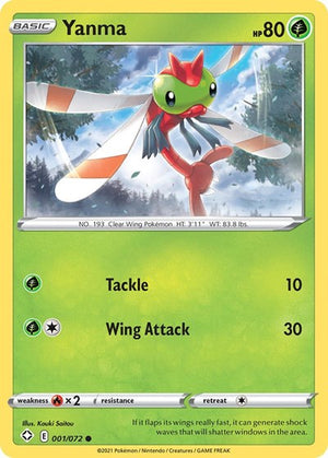 Pokemon TCG - Shining Fates - Yanma - 001/072