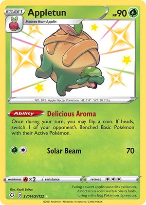 Pokemon TCG - Shining Fates: Shiny Vault - Appletun - SV014/SV122 - Holofoil