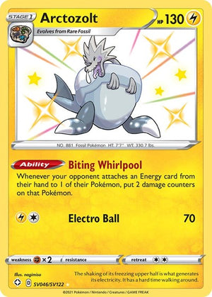 Pokemon TCG - Shining Fates: Shiny Vault - Arctozolt - SV046/SV122 - Holofoil