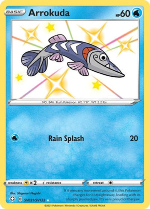 Pokemon TCG - Shining Fates: Shiny Vault - Arrokuda - SV031/SV122 - Holofoil