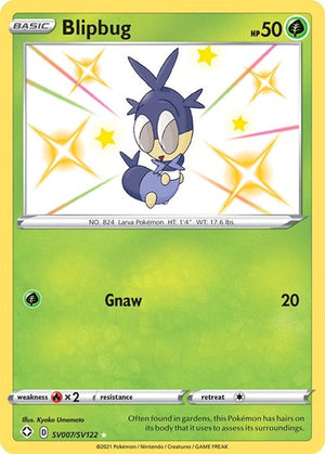 Pokemon TCG - Shining Fates: Shiny Vault - Blipbug - SV007/SV122 - Holofoil