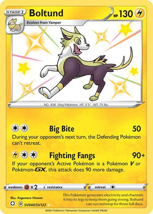 Pokemon TCG - Shining Fates: Shiny Vault - Boltund - SV040/SV122 - Holofoil
