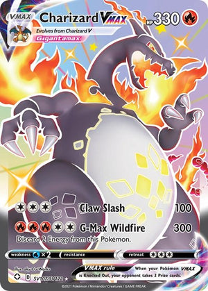 Pokemon TCG - Shining Fates: Shiny Vault - Charizard VMAX - SV107/SV122 - Holofoil