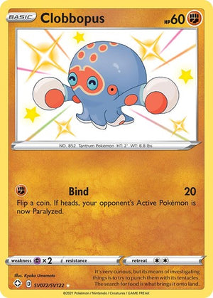 Pokemon TCG - Shining Fates: Shiny Vault - Clobbopus - SV072/SV122 - Holofoil
