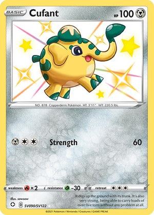 Pokemon TCG - Shining Fates: Shiny Vault - Cufant - SV090/SV122 - Holofoil
