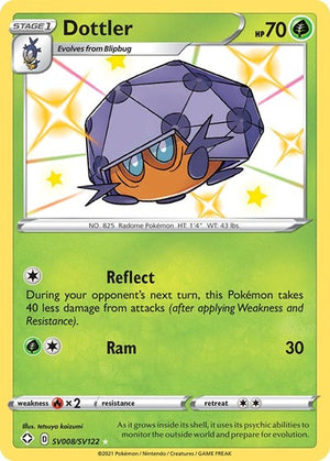 Pokemon TCG - Shining Fates: Shiny Vault - Dottler - SV008/SV122 - Holofoil