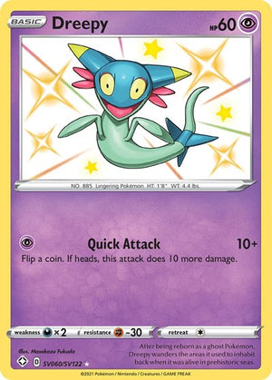 Pokemon TCG - Shining Fates: Shiny Vault - Dreepy - SV060/SV122 - Holofoil