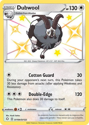Pokemon TCG - Shining Fates: Shiny Vault - Dubwool - SV104/SV122 - Holofoil