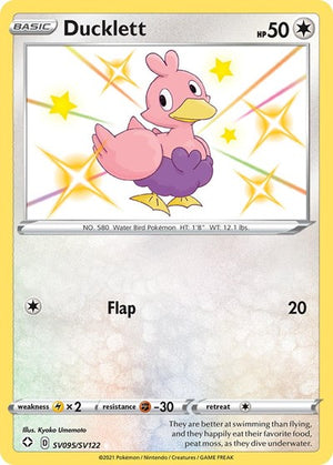 Pokemon TCG - Shining Fates: Shiny Vault - Ducklett - SV095/SV122 - Holofoil