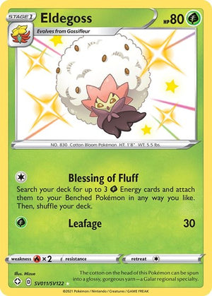 Pokemon TCG - Shining Fates: Shiny Vault - Eldegoss - SV011/SV122 - Holofoil