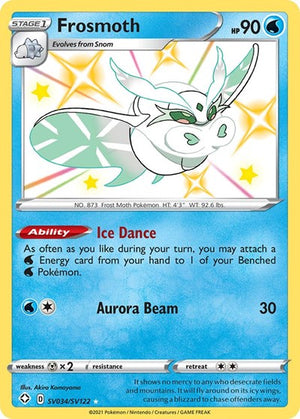 Pokemon TCG - Shining Fates: Shiny Vault - Frosmoth - SV034/SV122 - Holofoil