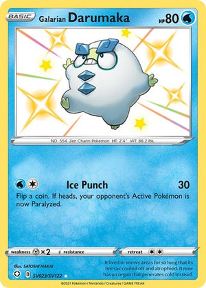 Pokemon TCG - Shining Fates: Shiny Vault - Galarian Darumaka - SV023/SV122 - Holofoil