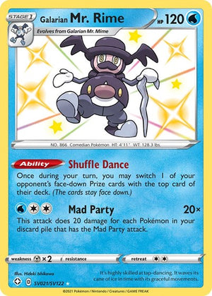 Pokemon TCG - Shining Fates: Shiny Vault - Galarian Mr. Rime - SV021/SV122 - Holofoil