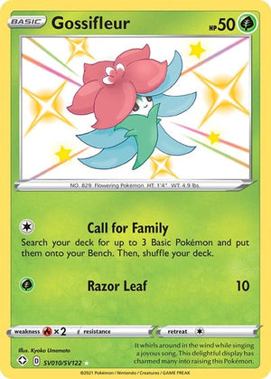 Pokemon TCG - Shining Fates: Shiny Vault - Gossifleur - SV010/SV122 - Holofoil