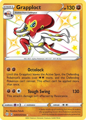 Pokemon TCG - Shining Fates: Shiny Vault - Grapploct - SV073/SV122 - Holofoil