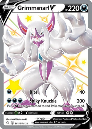 Pokemon TCG - Shining Fates: Shiny Vault - Grimmsnarl V - SV116/SV122 - Holofoil
