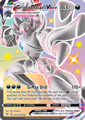 Pokemon TCG - Shining Fates: Shiny Vault - Grimmsnarl VMAX - SV117/SV122 - Holofoil
