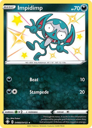 Pokemon TCG - Shining Fates: Shiny Vault - Impidimp - SV083/SV122 - Holofoil