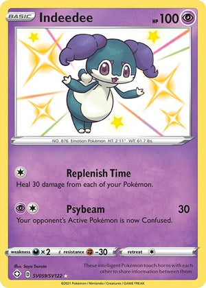 Pokemon TCG - Shining Fates: Shiny Vault - Indeedee - SV059/SV122 - Holofoil
