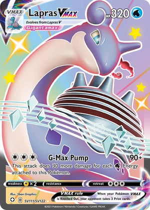 Pokemon TCG - Shining Fates: Shiny Vault - Lapras VMAX - SV111/SV122 - Holofoil