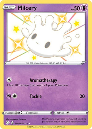 Pokemon TCG - Shining Fates: Shiny Vault - Milcery - SV057/SV122 - Holofoil