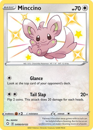Pokemon TCG - Shining Fates: Shiny Vault - Minccino - SV093/SV122 - Holofoil