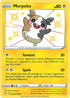 Pokemon TCG - Shining Fates: Shiny Vault - Morpeko - SV044/SV122 - Holofoil