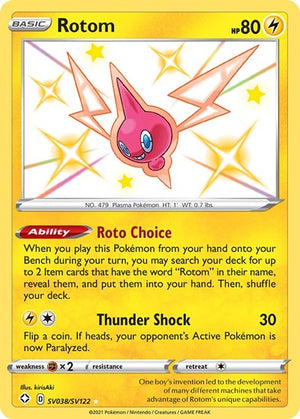 Pokemon TCG - Shining Fates: Shiny Vault - Rotom - SV038/SV122 - Holofoil