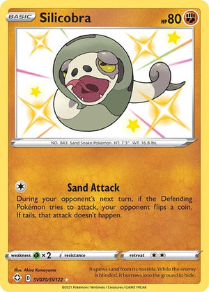 Pokemon TCG - Shining Fates: Shiny Vault - Silicobra - SV070/SV122 - Holofoil