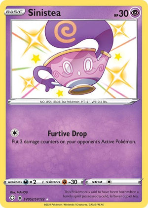 Pokemon TCG - Shining Fates: Shiny Vault - Sinistea - SV052/SV122 - Holofoil