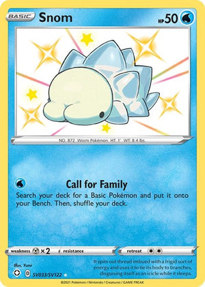 Pokemon TCG - Shining Fates: Shiny Vault - Snom - SV033/SV122 - Holofoil
