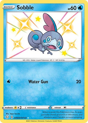 Pokemon TCG - Shining Fates: Shiny Vault - Sobble - SV025/SV122 - Holofoil