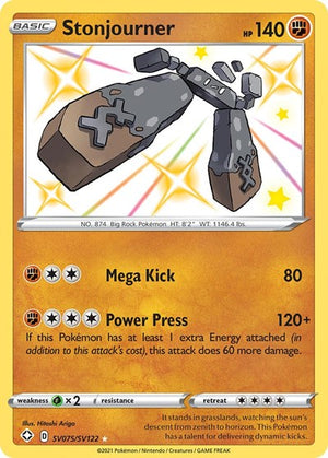 Pokemon TCG - Shining Fates: Shiny Vault - Stonjourner - SV075/SV122 - Holofoil
