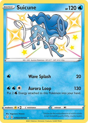 Pokemon TCG - Shining Fates: Shiny Vault - Suicune - SV022/SV122 - Holofoil