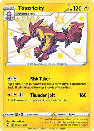 Pokemon TCG - Shining Fates: Shiny Vault - Toxtricity - SV042/SV122 - Holofoil