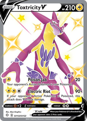Pokemon TCG - Shining Fates: Shiny Vault - Toxtricity V - SV112/SV122 - Holofoil