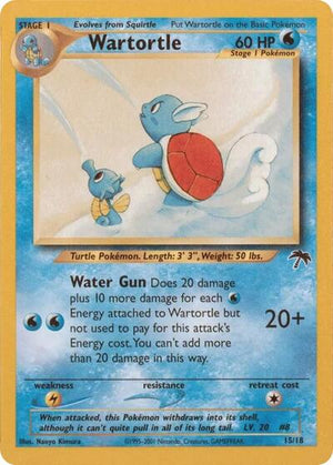 Pokemon TCG - Southern Islands - Wartortle - 15/18