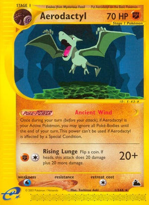 Pokemon TCG - Skyridge - Aerodactyl - 001/144 - Reverse Holofoil