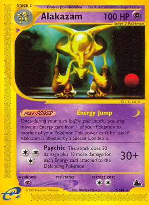 Pokemon TCG - Skyridge - Alakazam - 002/144 - Reverse Holofoil