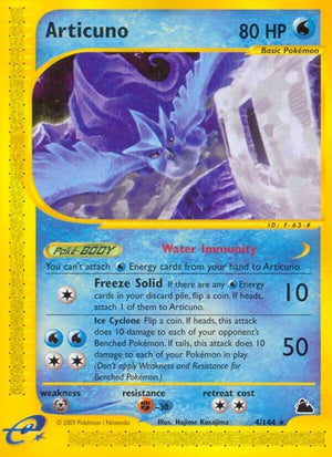 Pokemon TCG - Skyridge - Articuno - 004/144 - Reverse Holofoil