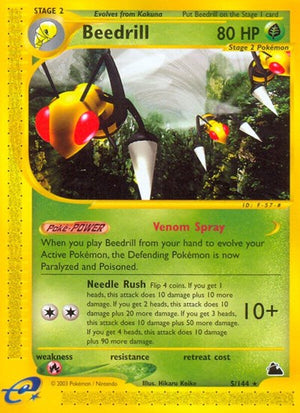 Pokemon TCG - Skyridge - Beedrill - 005/144