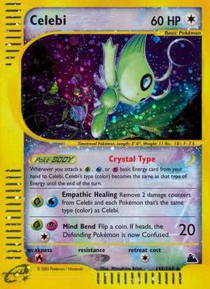 Pokemon TCG - Skyridge - Celebi - 145/144 - Reverse Holofoil