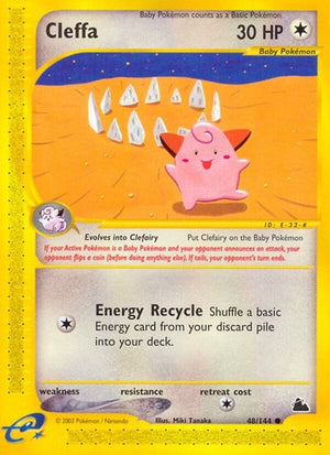 Pokemon TCG - Skyridge - Cleffa - 048/144 - Reverse Holofoil
