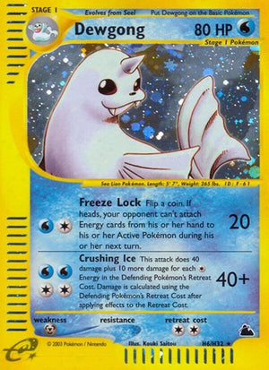 Pokemon TCG - Skyridge - Dewgong - H06/H32 - Holofoil