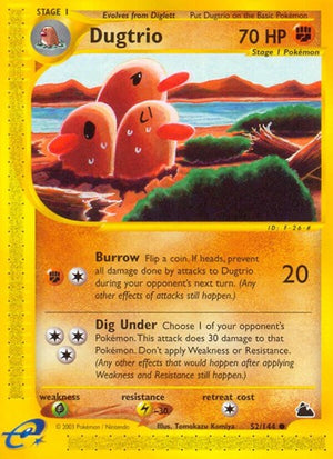 Pokemon TCG - Skyridge - Dugtrio - 052/144