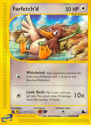 Pokemon TCG - Skyridge - Farfetch'd - 055/144 - Reverse Holofoil